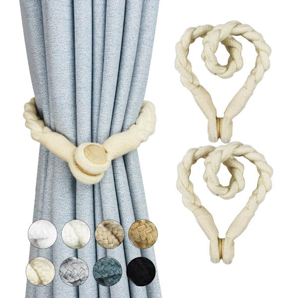 2kpl Magneettinen verhopidin Verhopidike BEIGE beige