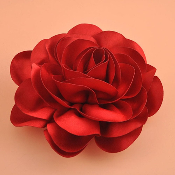 Hiusklipsi Satin Flower RED Red