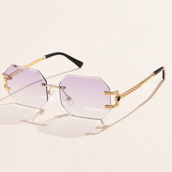 Polygonale solbriller Cutting Lens Solbriller GRADIENT LILLA Gradient Purple