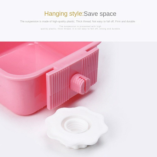 Hængebur Hundeskål Kæledyr Hængeskål PINK SSQUARE SQUARE Pink SSquare-Square
