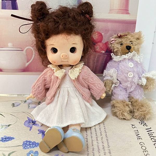 Doll Mini Cardigans -neulepusero PUNAINEN Red