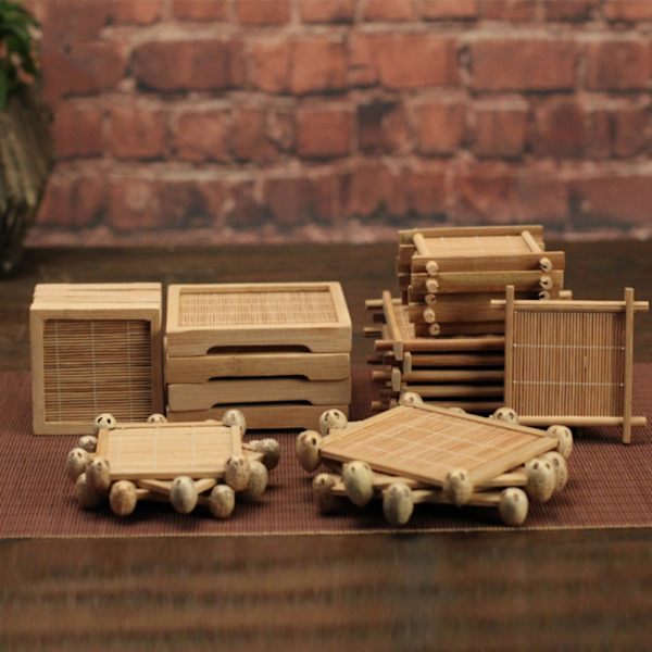 3kpl Cup Mat Bamboo Coasters A2 A2 A2