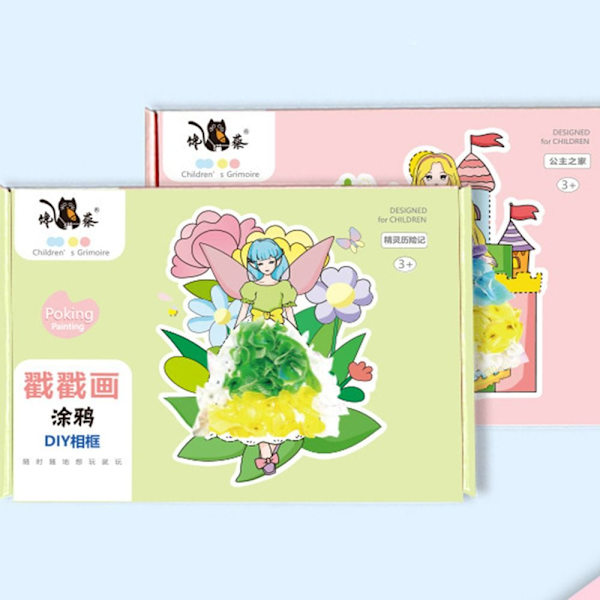 Poke Art DIY-leksaker Pedagogiska Poke Painting SET 2 SET 2 Set 2