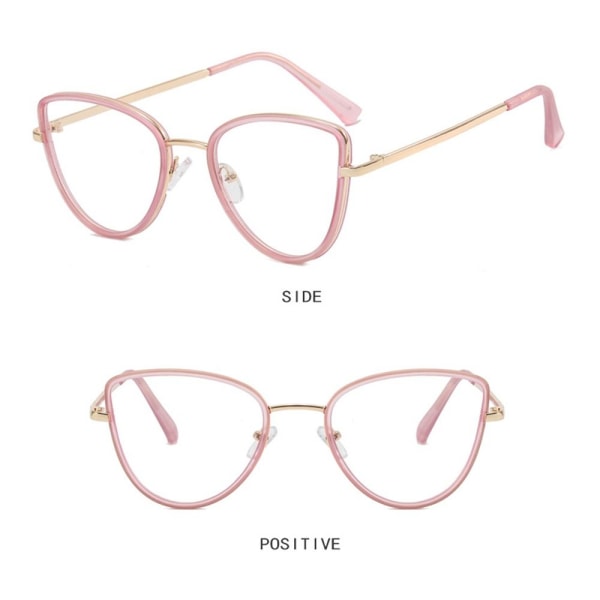 Anti-Blue Light Glasögon Överdimensionerade glasögon ROSA Pink
