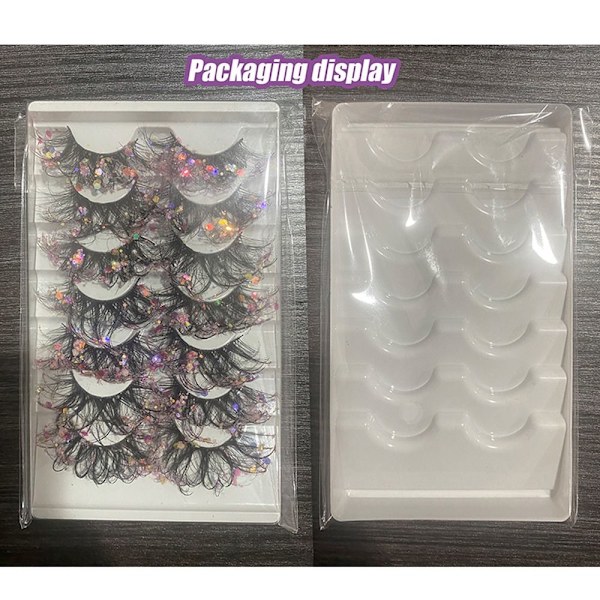 7 Par Glitter Lashes Night Luminous False Eyelashes NIGHT7-3 Night7-3