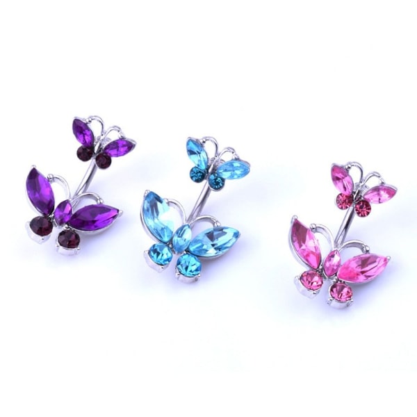 2st Belly Bars Navel Bar LILA Purple