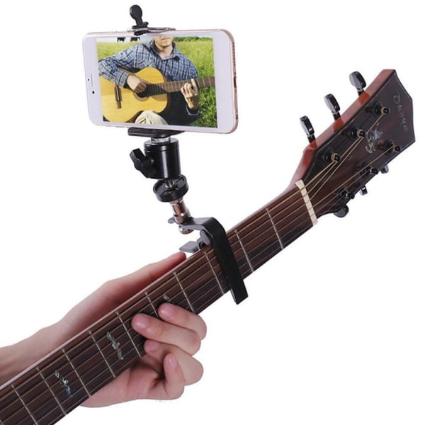 Guitar Neck Phone Holder Mount Phone Holder Guitar tilbehør