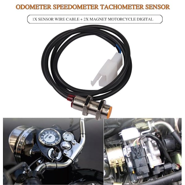 Motorsykkel Speedometer Sensor Digital Kilometerteller Sensor