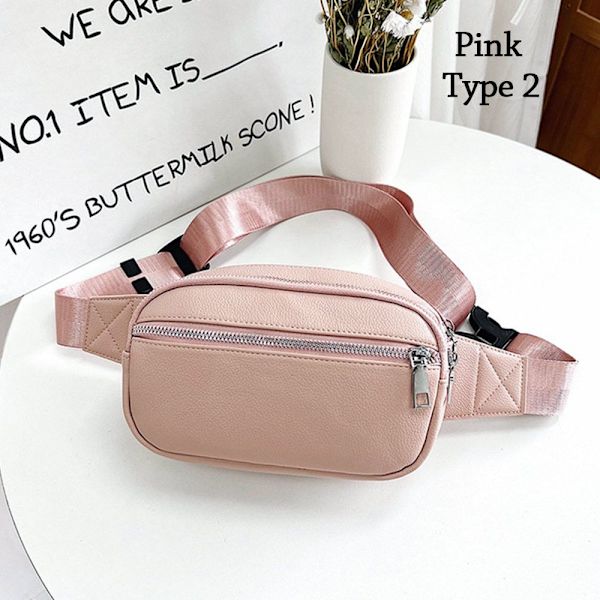 Bröstväska Stöldskyddspåse ROSA TYP 2 pink type 2-type 2