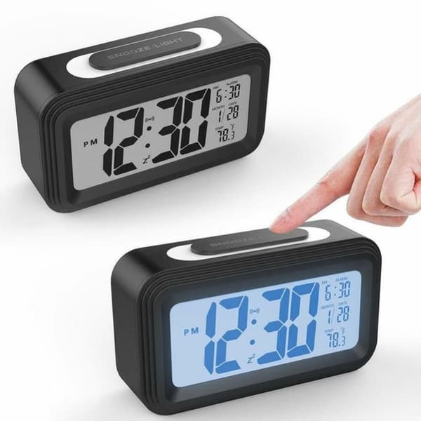 Väckarklocka Elektronisk klocka VIT white