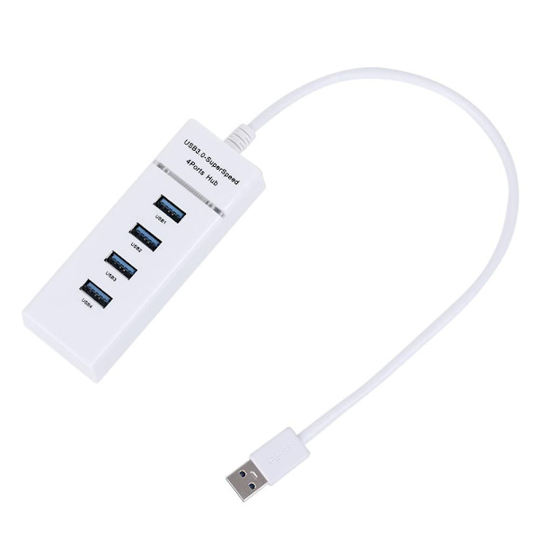 USB 3.0 Hub Expander 4 Ports Splitter Black