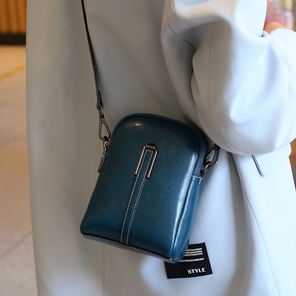 Crossbody axelväskor Blixtlåsväskor SVART Black