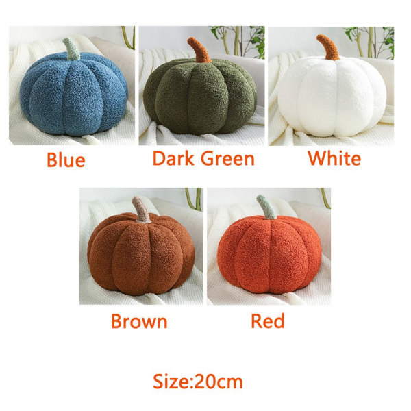 Halloween pumpa plysch bekväma kudde red