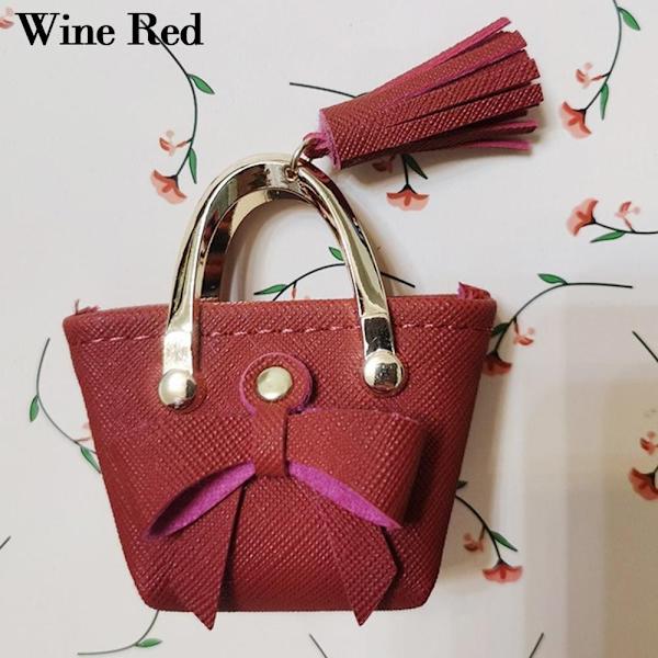 1/6 Docka Tillbehör Dockor Butterfly Handväska WINE RED Wine Red