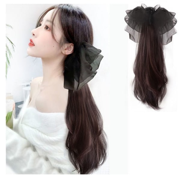 Hårkloklemmer Barrette Hårnål MØRK BRUN 1 1 dark brown 1-1