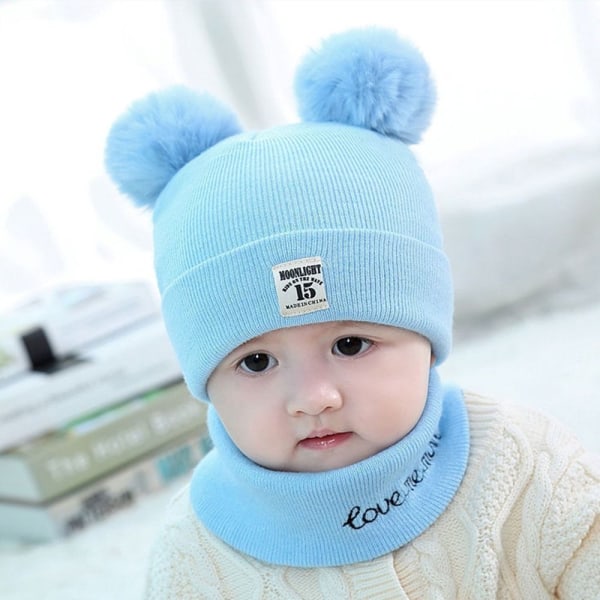 Stickad mössa för barn Baby SKY BLUE STYLE 2 STYLE 2 Sky blue Style 2-Style 2