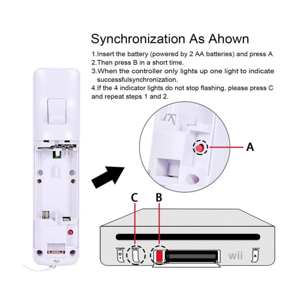 Nintendo Wii/Wii U Joystick Wireless Remote Gamepad WHITE white