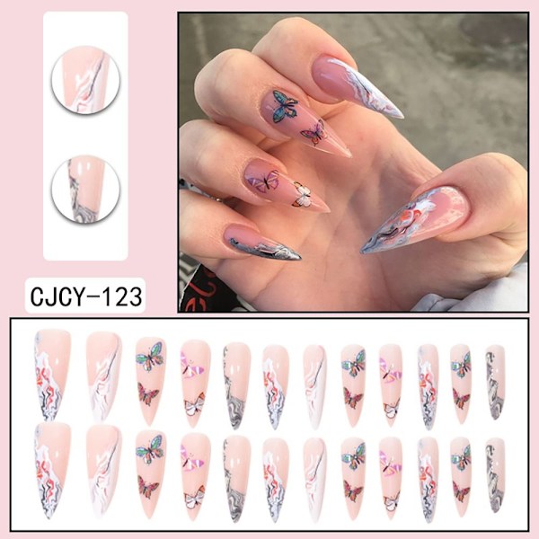 2 lådor 24 st/kartong Fake Nails Press On Nail Tips 06-2BOXS 06-2BOXS 06-2boxs