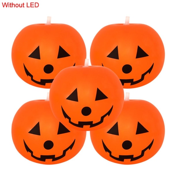 5 stk Halloween LED-ballonger Glødende ballonger UTEN LED without led