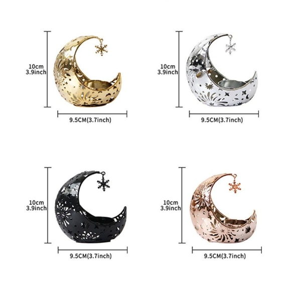 Ramadan Ljuslykta Ljusstake SILVER Silver