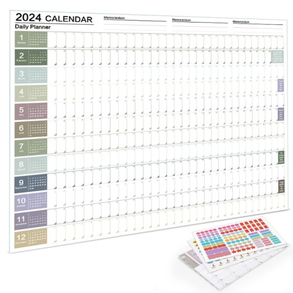 Væghængende kalender kalenderplanlægningsark 02 02 02