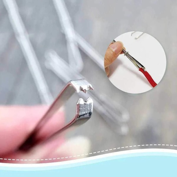 20 stk Easy Threaders Wearing Threaders Guide Elastisk tau 20Pcs