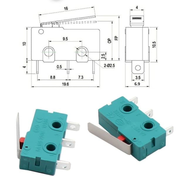 4ST KW4-3Z-3 Micro Limit Switch SPDT NO NC