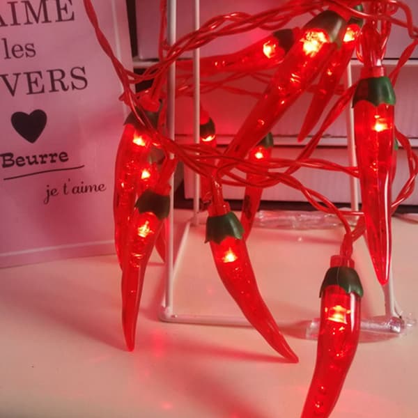 Hot Pepper String Light Värikäs Light String LÄMMIN VALKOINEN LÄmmin Warm White