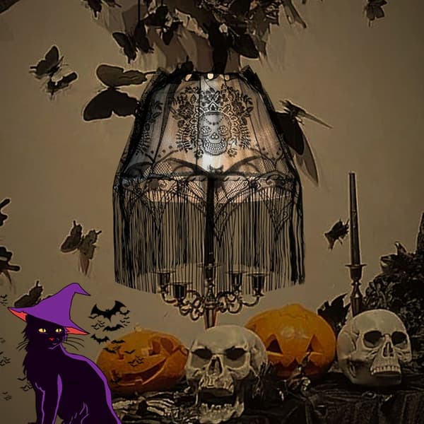 2 stk Halloween Spider Web Lampeskærme