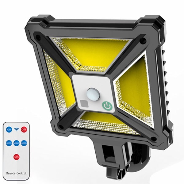 Solcelledrevet lys Bevegelsessensor Lampe COB COB COB