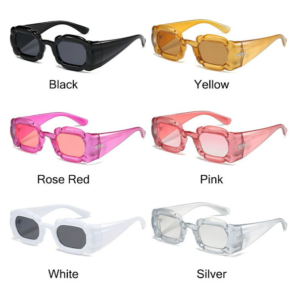 Y2K Aurinkolasit Punk Aurinkolasit ROSE RED Rose Red