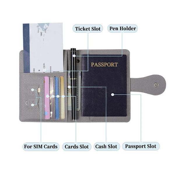 Passholder Passbag SORT Black