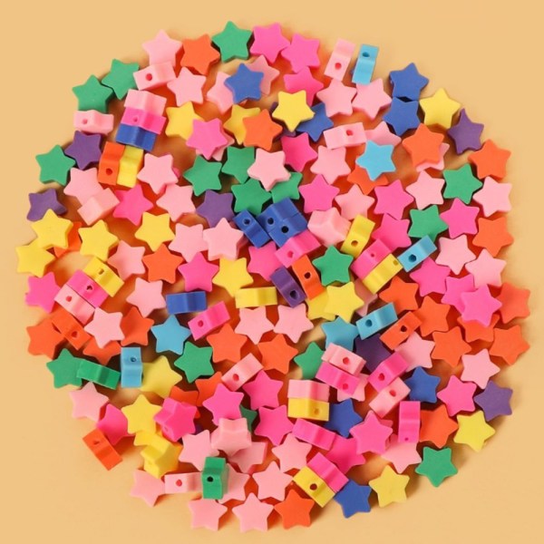 150 stk Star Polymer Clay Beads Star Spacer Beads Star Heishi