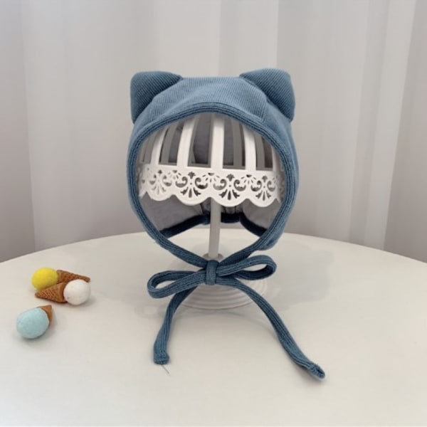 Söta älghorn Baby Hat Tecknad Cat Ear Baby Boy Girl Cap Khaki