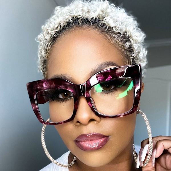 Anti-Blue Light Glasses Square Eyeglasses 3 3 3