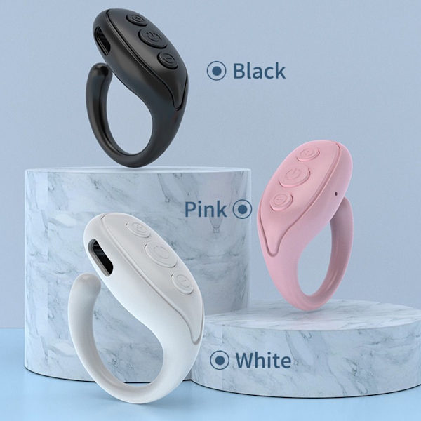 Mobiltelefon Bluetooth-fjernkontroll HVIT white