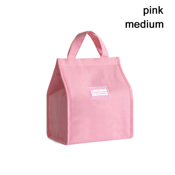 Isolerad Thermal Bag Kylväska Lunchväska ROSA MEDIUM pink medium
