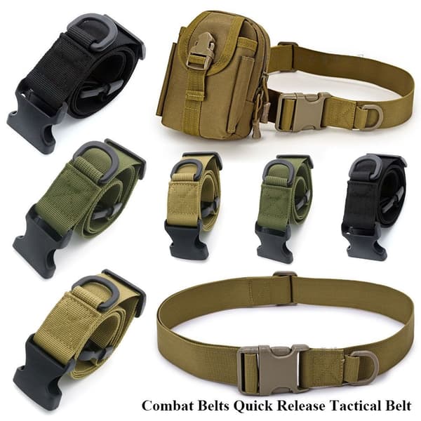 Combat Belts Tactical Belt SORT 95CM Black 95cm