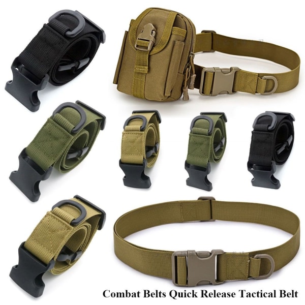 Combat Belts Tactical Belt SVART 105CM Black 105cm