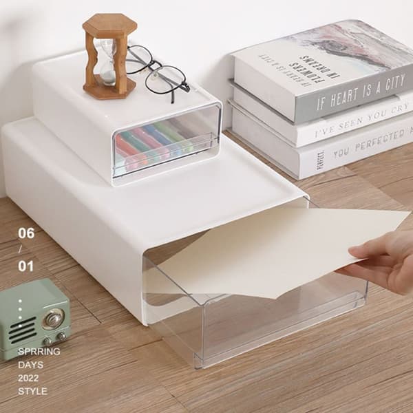 Oppbevaringsboks Desktop Organizer BLÅ S Blue S