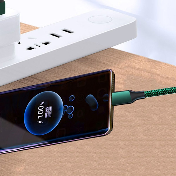 120W snabbladdningskabel USB Type-C-sladd 2M 2m