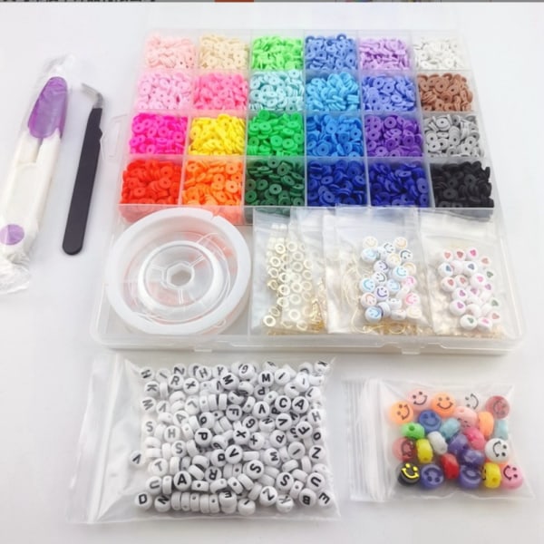 6000 STK Armbånd Making Kit Bead Armbånd Kit Beads