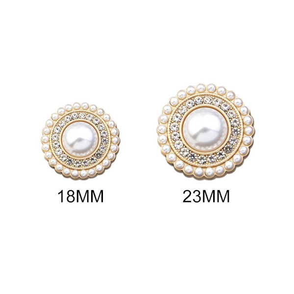 Rhinestone Pearl Buttons Paidan napit 18MM10KPL 10KPL 18MM10pcs