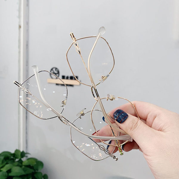 Anti-Blue Light Lasit Ylisuuret silmälasit ROSE GOLD Rose gold