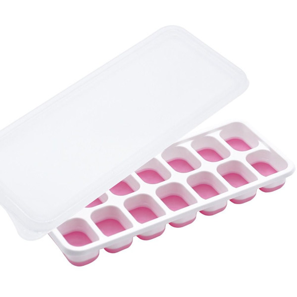 4 Pakke Isterningbakker Iskugleform PINK Pink