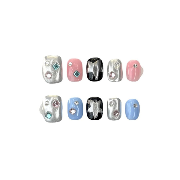 Pure Manual False Nail Fake Håndlavede negle XS XS