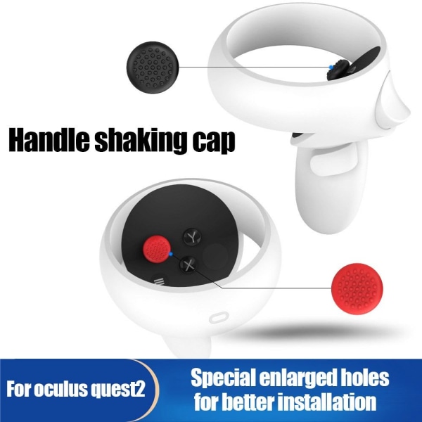 10 stk VR Joystick Cover VR Thumb Caps HVID white