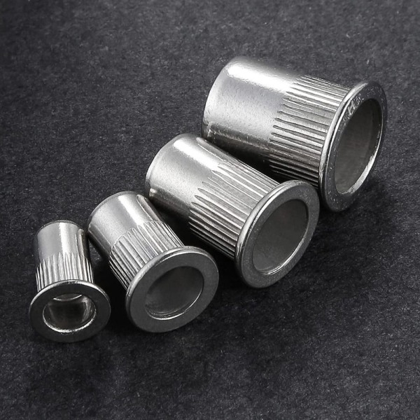 100 Styck Nitmutter Flat Head Rivnut Insatsmutter