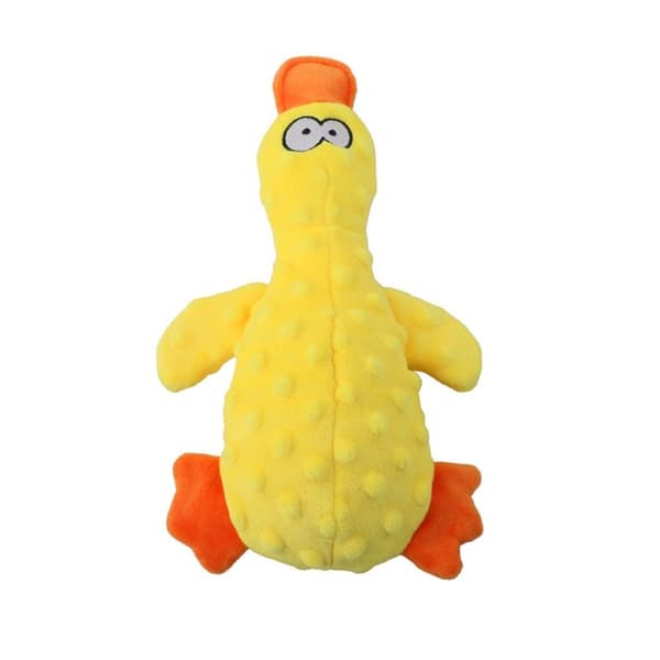 Hundleksaker Plysch Squeaky Duck BLÅ Blue