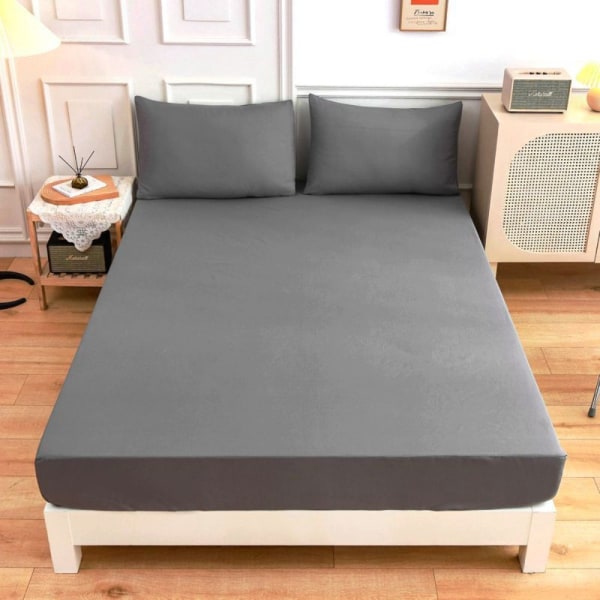 King Size Lagner Fitted Sheet GRÅ Grey